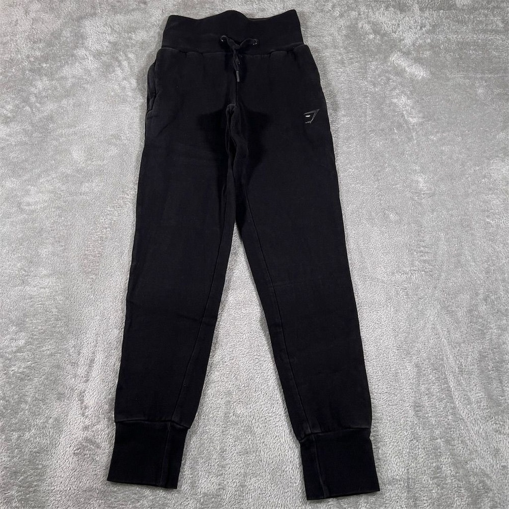 Gymshark Joggers Men's Black Size Small Oversized Adjustable Drawstring